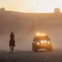 Horse riding and jeep safari at sunrise in Cappadocia