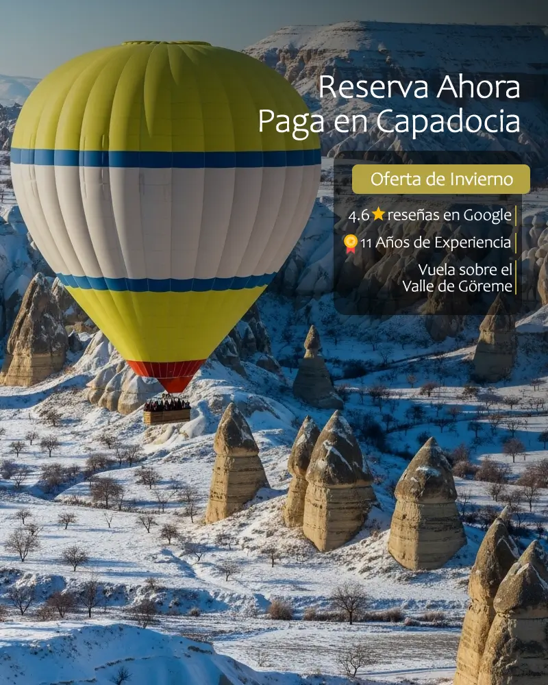 Paseo en globo aerostático en Capadocia al amanecer - precios 2025 y reservas 2026