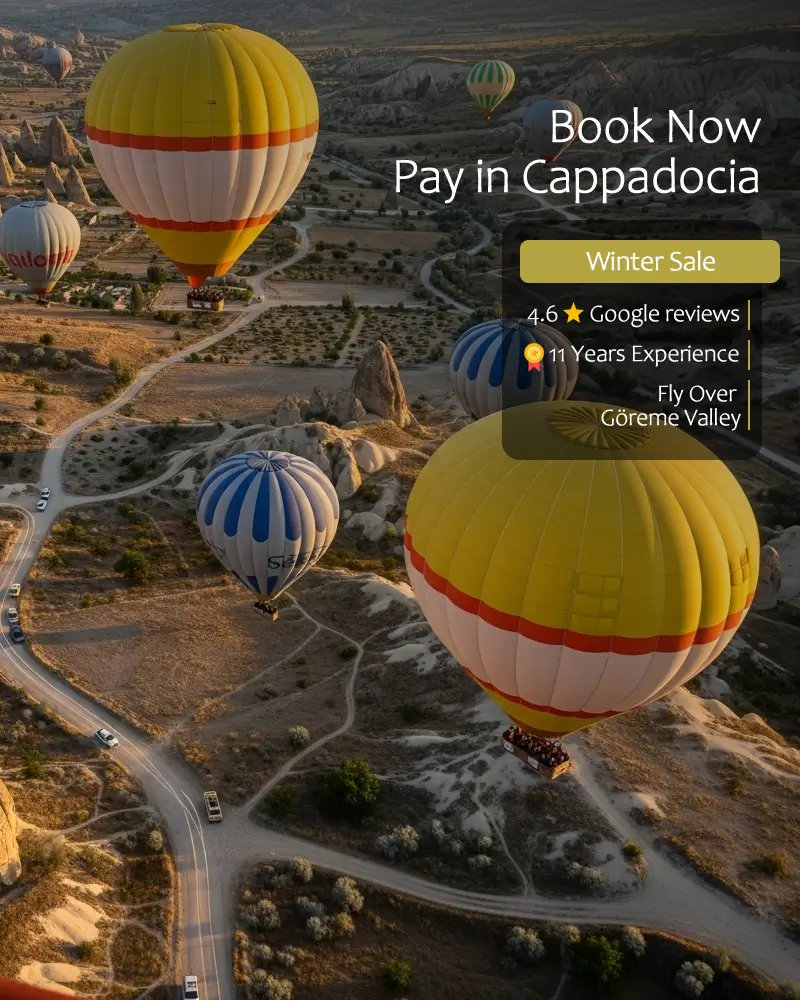 Hot air balloon ride in Cappadocia at sunrise – updated prices 2025 and booking options 2026