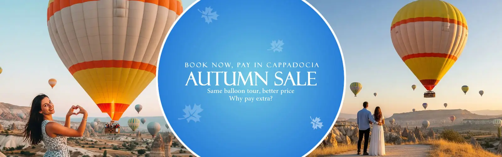 Autumn balloon tour in Cappadocia on sale