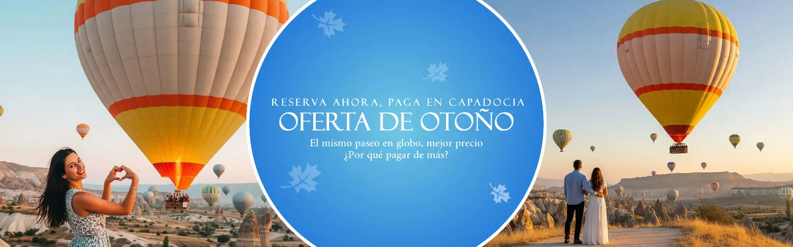 Tour en globo aerostático en Capadocia con oferta de otoño