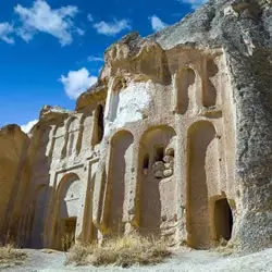 Selime Monastery in Cappadocia, ancient rock-carved religious structure