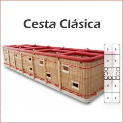 Cesta de globo aerostático para 28 personas