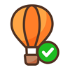 Balloon flight confirmed icon