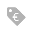 Gray price tag icon